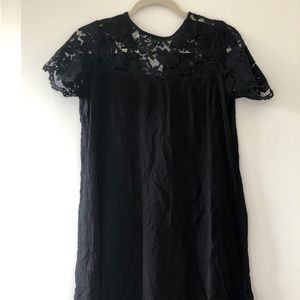 Black dress with lace